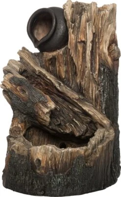 Intratuin Waterornament Boomstronk Bruin 35 X 33 X 56 Cm Met LED