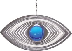 Art Bizniz RVS Windspinner Ellips Met 35 Mm Kogel