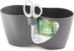 Intratuin Kweekbak Dubbel Met Schaar Grijs D 12 H 25 Cm