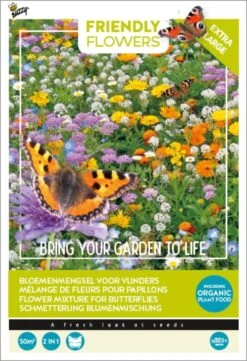 Buzzy Friendly Flowers Mix Vlinders 50 M2
