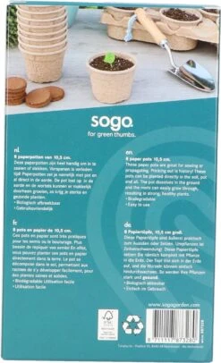 Sogo Kweekpot 10,5 X 10,5 Cm 8 Stuks -Elho || ESSCHERT DESIGN || Nature Winkel 8711117873280 3