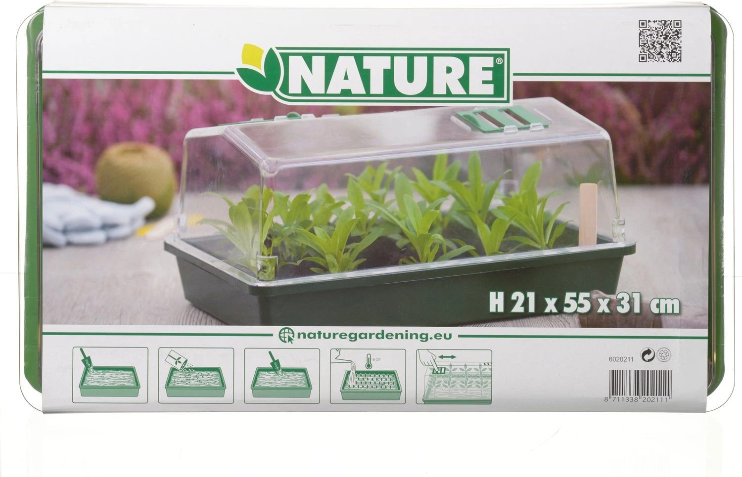 Nature Aero Serre Kweekkas 55x31x21cm 3 Nature Aero Serre Kweekkas 55x31x21cm - Afbeelding 3