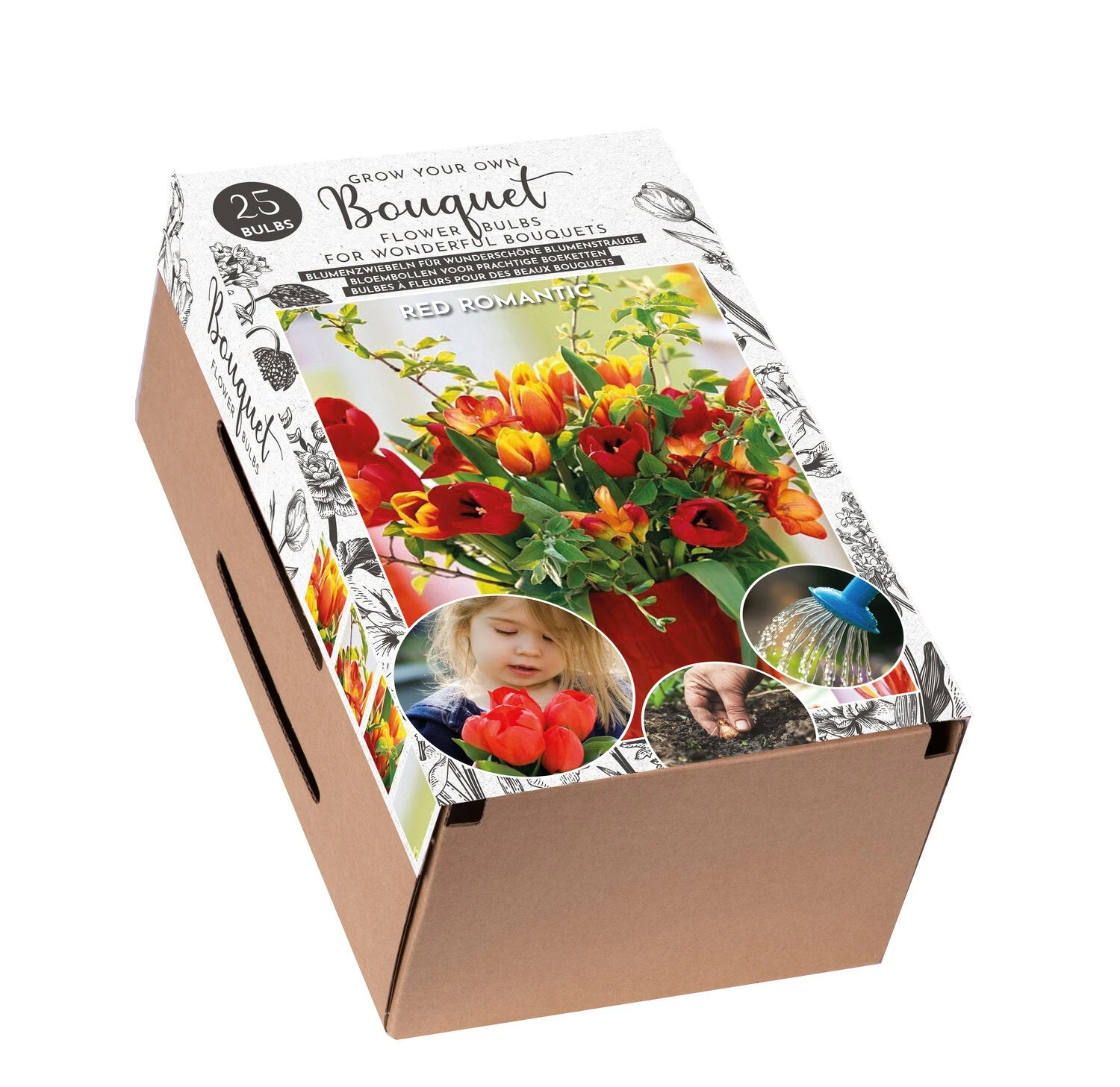 Florex Bloembollen Bouquet In Doos Red Romantic 24 X 10 X 15 Cm 1 Florex Bloembollen Bouquet In Doos Red Romantic 24 X 10 X 15 Cm