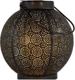 Lantaarn Feline Zwart D 19 H 18 Cm