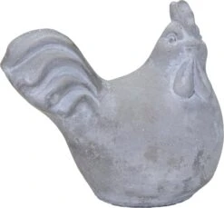 Tuinbeeld Deko Haan Grijs 16 X 9,5 X 14 Cm