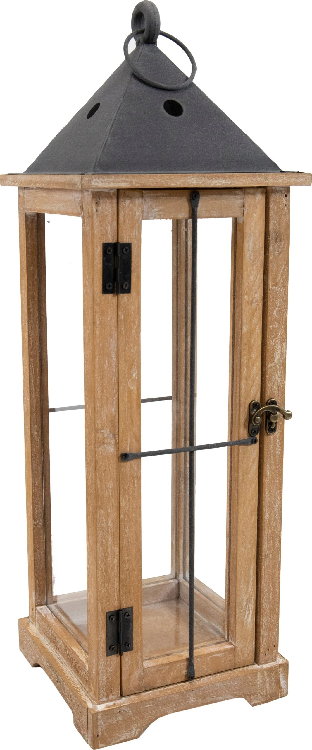 Mega Collections Tuinlantaarn Gable Bruin 24 X 24 X 70 Cm 1 Mega Collections Tuinlantaarn Gable Bruin 24 X 24 X 70 Cm