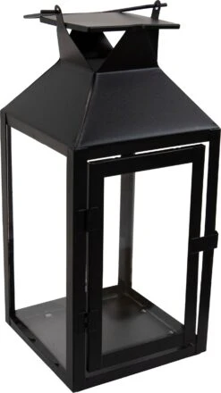 Mega Collections Lantaarn Watson Zwart 16 X 16 X 39 Cm