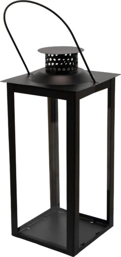 Mega Collections Lantaarn Watson Zwart 14 X 14 X 31 Cm