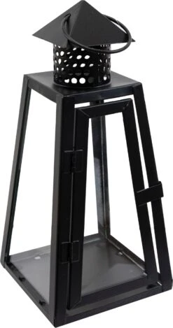 Mega Collections Lantaarn Watson Zwart 12 X 12 X 27 Cm