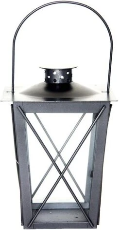 Esschert Design Lantaarn Konisch Antraciet 20 X 12 X 9 Cm