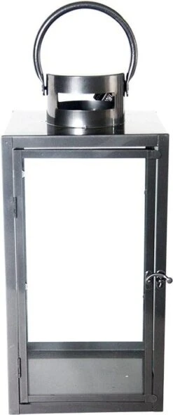 Esschert Design Lantaarn Antraciet 41 X 20 X 19 Cm