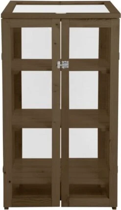 Esschert Design Kweekkas Verhoogd Bruin 69,4 X 54 X 125,2 Cm