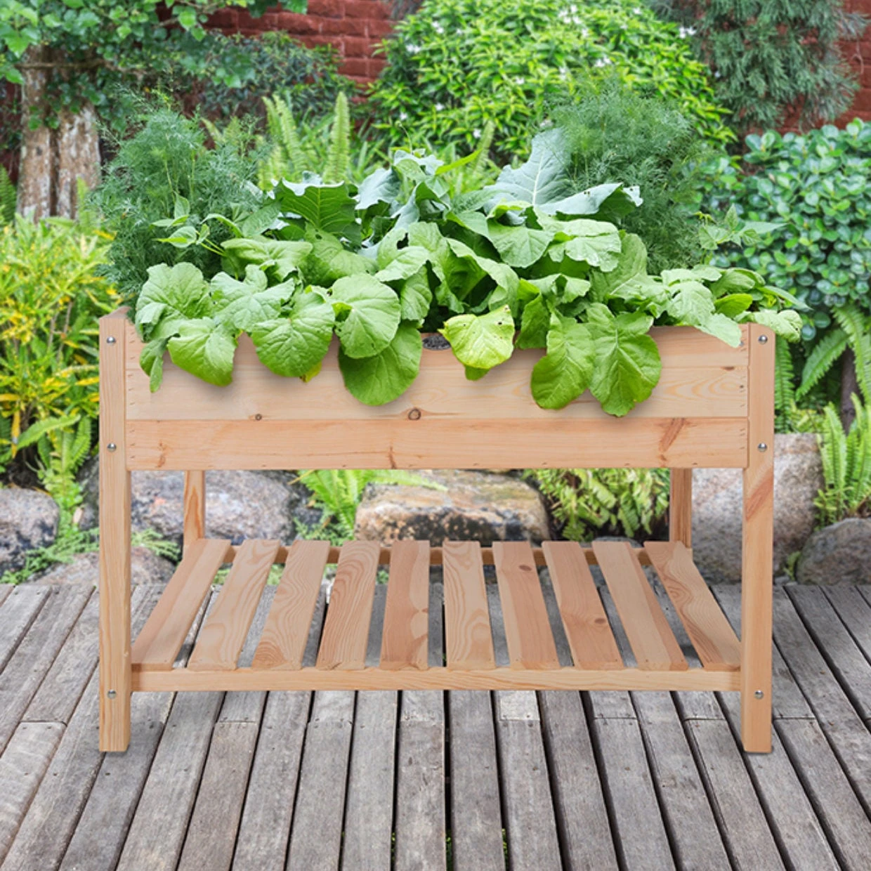 Esschert Design Kweekbak Verhoogd Naturel 118,8 X 78,8 X 78 Cm 2 Esschert Design Kweekbak Verhoogd Naturel 118,8 X 78,8 X 78 Cm - Afbeelding 2