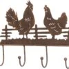 Intratuin Wandhaken Kippen Roest 57 X 6 X 27 Cm