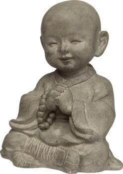 Intratuin Tuinbeeld Boeddha Grijs 25 X 22 X 33 Cm