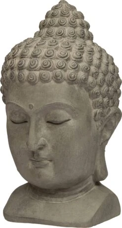 Intratuin Tuinbeeld Boeddha Grijs 28 X 27 X 48 Cm