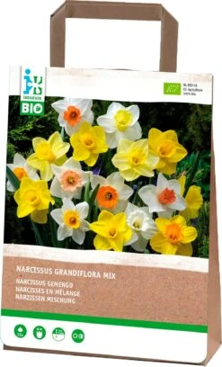 Intratuin Biologische Bloembollen Narcis (Narcissus Grandiflora) Gemengd 15 Stuks