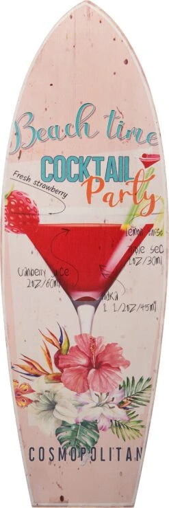 Intratuin Tuinwanddecoratie Beach Time Multi 20 X 60 X 0,9 Cm