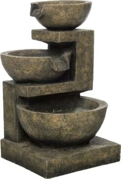 Intratuin Waterornament Fontein Hercules Grijs 40 X 36 X 59 Cm