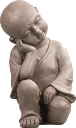 Stone Lite Tuinbeeld Boeddha Grijs 28 X 50 X 40 Cm