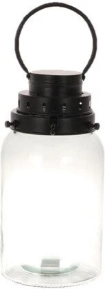 Tuinlantaarn Western Transparant / Zwart D 16 H 31,5 Cm