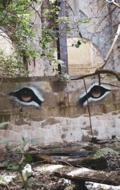 PB-Collection Tuinschilderij Tijger Ogen Beige / Bruin 67 X 4 X 120 Cm