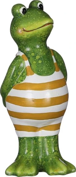 Mica Decorations Tuinbeeld Kikker Groen 9 X 8,5 X 21 Cm