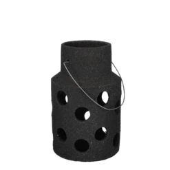 Mica Decorations Lantaarn Pietra Antraciet D 22 H 35 Cm