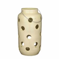 Mica Decorations Lantaarn Arena Geel D 25 H 50 Cm