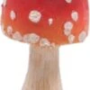 SID Tuinbeeld Paddenstoel Corey Rood / Wit 6 X 6 X 13 Cm