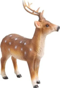 Farmwood Tuinbeeld Hert Brian Bruin / Wit 13 X 7 X 17 Cm