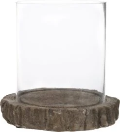 Windlicht Grijs D 20 H 20,5 Cm