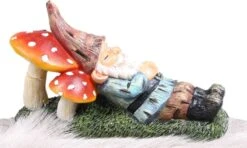 SID Tuinbeeld Kabouter Op Paddenstoel Edward Multi 20 X 9 X 12 Cm