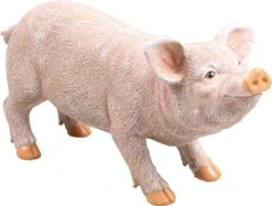 Farmwood Tuinbeeld Varken Roze 13 X 17 X 36 Cm