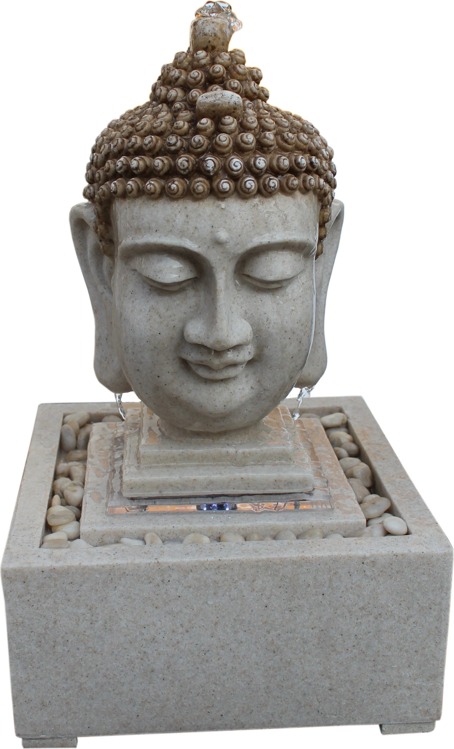Stone Lite Waterornament Boeddha Grijs 38 X 38 X 56 Cm 1 Stone Lite Waterornament Boeddha Grijs 38 X 38 X 56 Cm