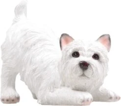 Farmwood Tuinbeeld West Highland Puppie Renee Wit 22 X 9 X 17 Cm