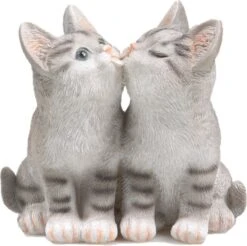 Farmwood Tuinbeeld Katten Grijs 18 X 12 X 17 Cm