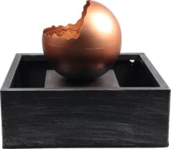 Stone Lite Waterornament Kos Zwart / Koper 55 X 55 X 53,5 Cm