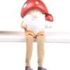 SID Tuinbeeld Kabouter Mr. Mushroom Geel / Rood / Wit 9 X 6,5 X 10 Cm