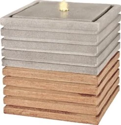 Waterornament Sati Grijs / Bruin 35 X 35 X 35 Cm