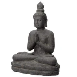 Intratuin Tuinbeeld Boeddha Grijs 37 X 22 X 45,5 Cm