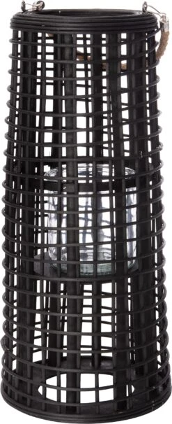 Intratuin Windlicht Bregje Zwart D 21,5 H 50 Cm