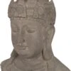 Intratuin Tuinbeeld Boeddha Hoofd Grijs 42 X 29,5 X 58 Cm