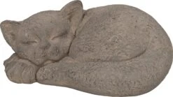 Intratuin Tuinbeeld Kat Slapend Grijs 34 X 26 X 15,5 Cm