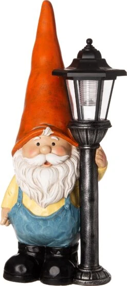 Intratuin Tuinbeeld Kabouter Pieter Geel / Blauw / Zwart 22 X 15 X 48,2 Cm