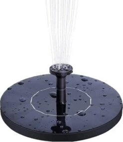 Intratuin Waterornament Solar Fontein Zwart D 18 H 4,5 Cm