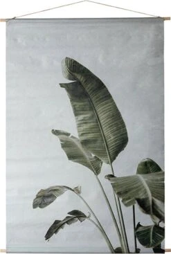 Intratuin Wanddoek Heleconia Grijs / Groen 135 X 100 Cm