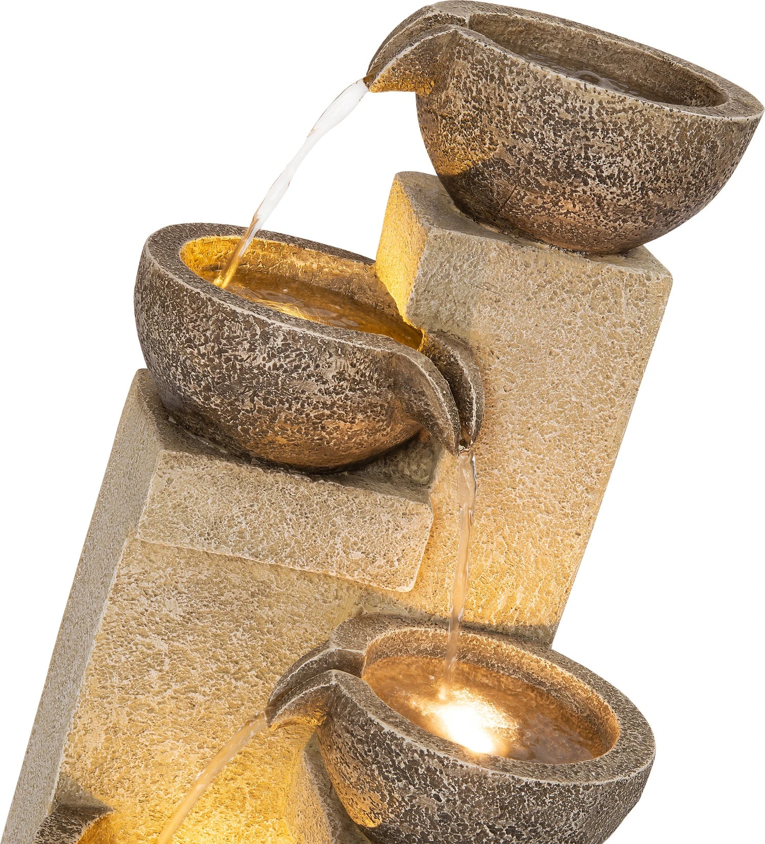 Intratuin Waterornament Tani Beige / Grijs 25 X 25 X 55 Cm 3 Intratuin Waterornament Tani Beige / Grijs 25 X 25 X 55 Cm - Afbeelding 3