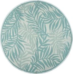 Intratuin Buitenkleed Palm Lichtblauw D 180 Cm