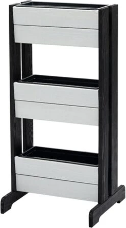 Intratuin Kweektoren Op Poten Wit / Zwart 44 X 40 X 91 Cm